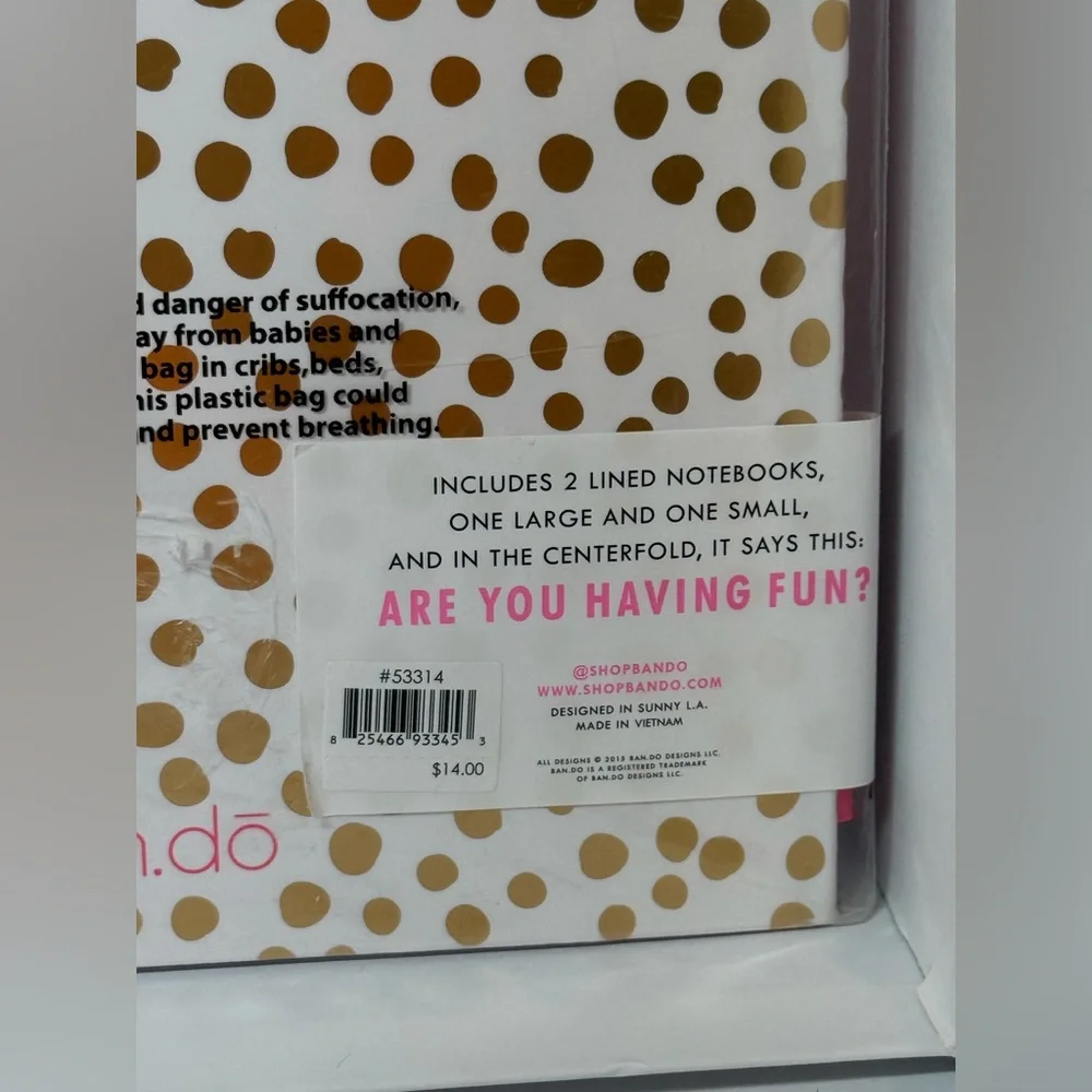 ban.do Stationery Bundle – Hopes Dreams Notebook Set & Motivational Gel Pens NEW